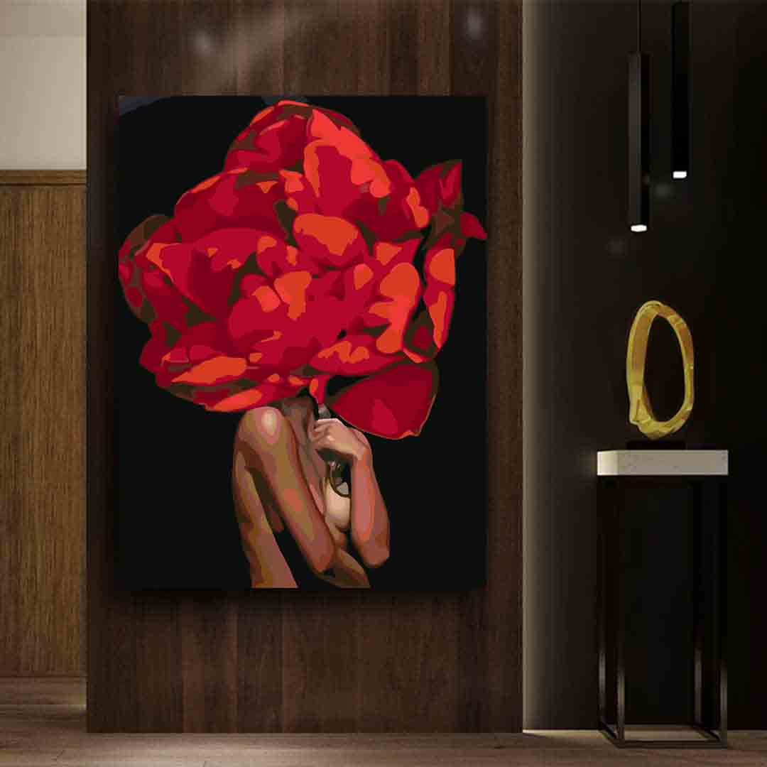 Malen nach Zahlen - Blumenkopf 4080