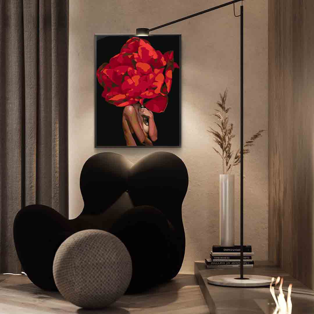 Malen nach Zahlen - Blumenkopf 4080