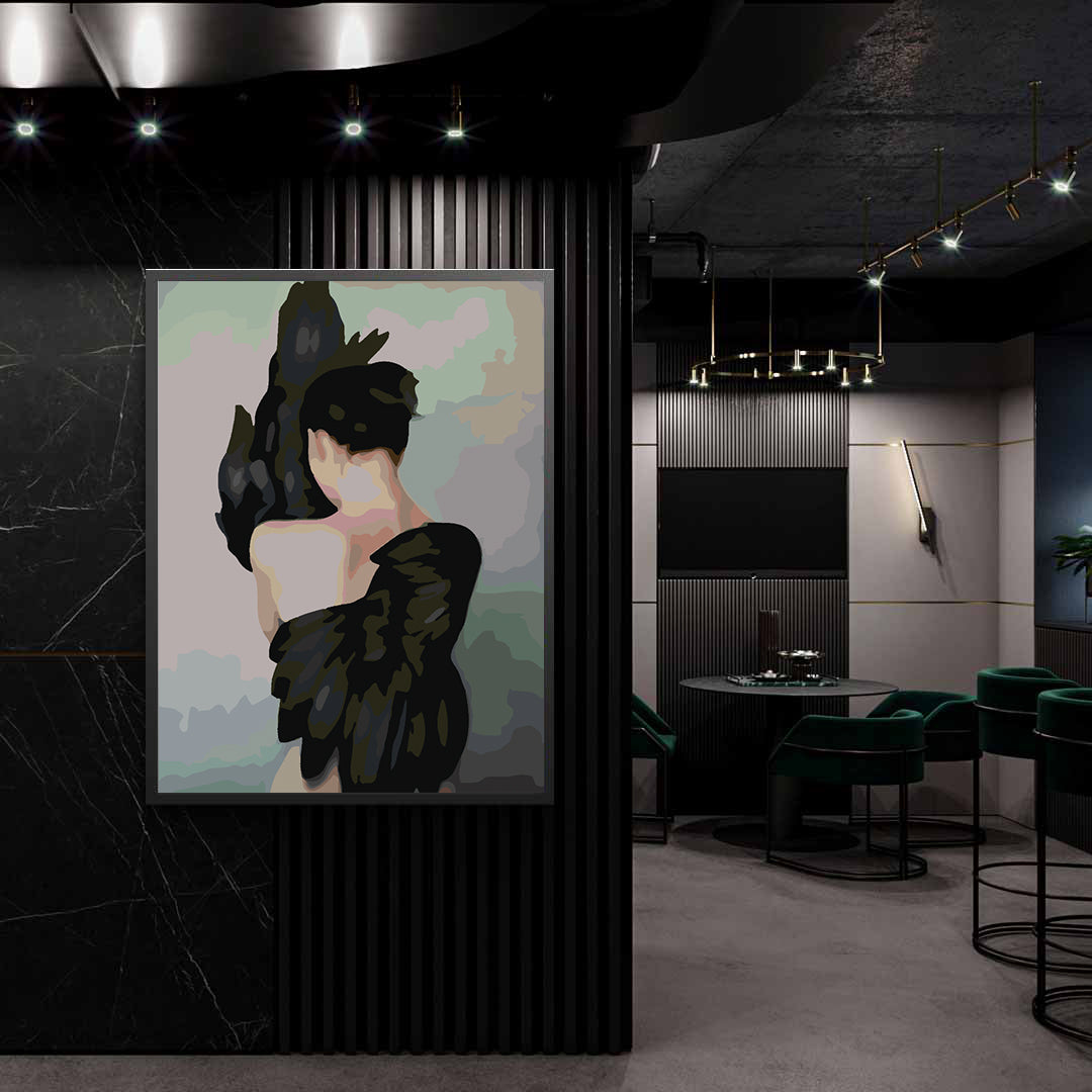 Pictura pe numere - Fată cu Aripi 4106