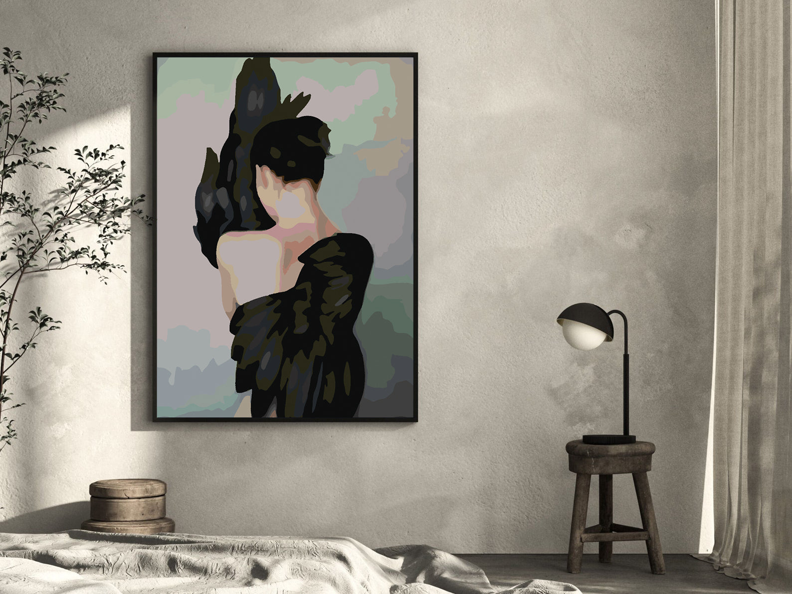 Pictura pe numere - Fată cu Aripi 4106