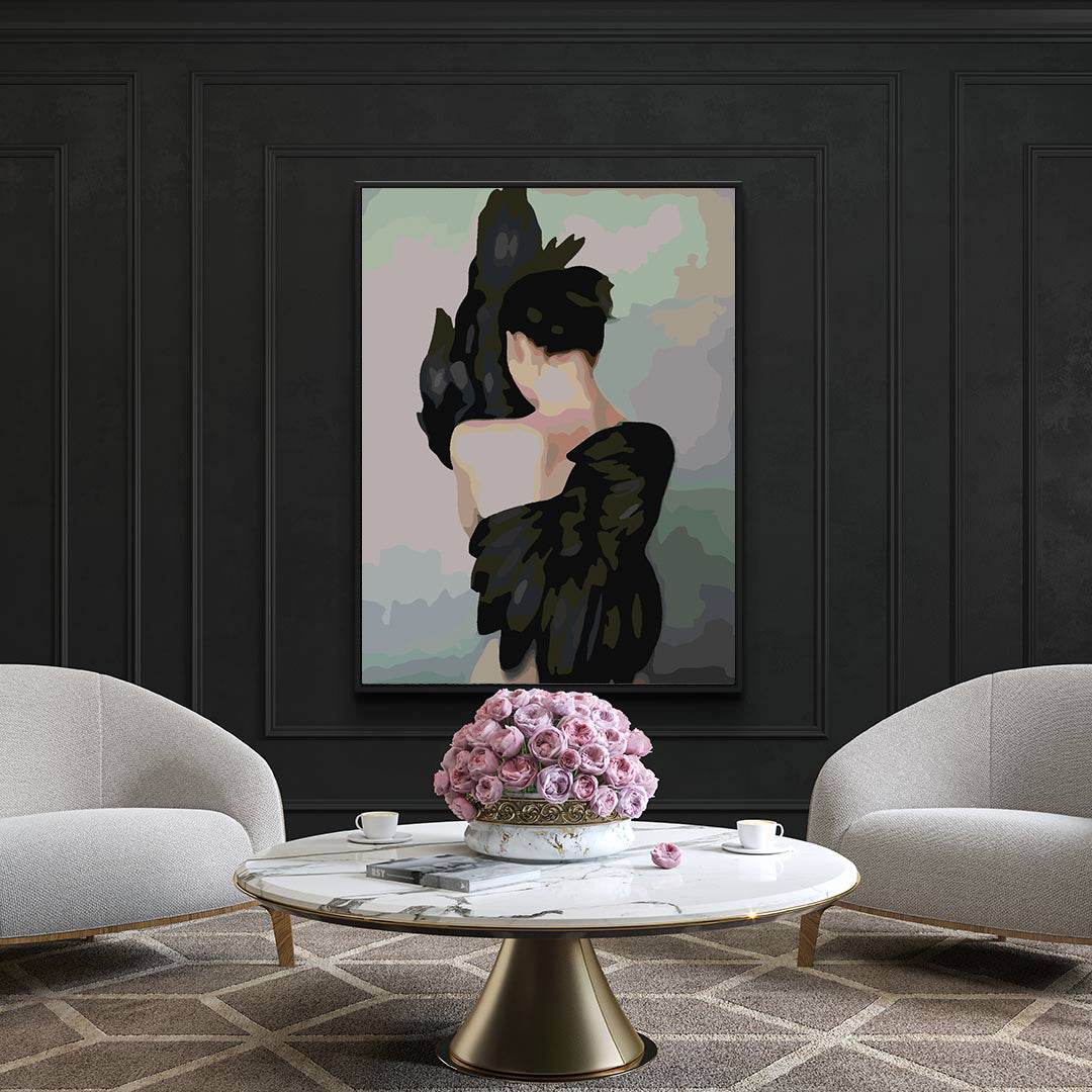 Peinture par numéros - Fille avec des ailes 4106