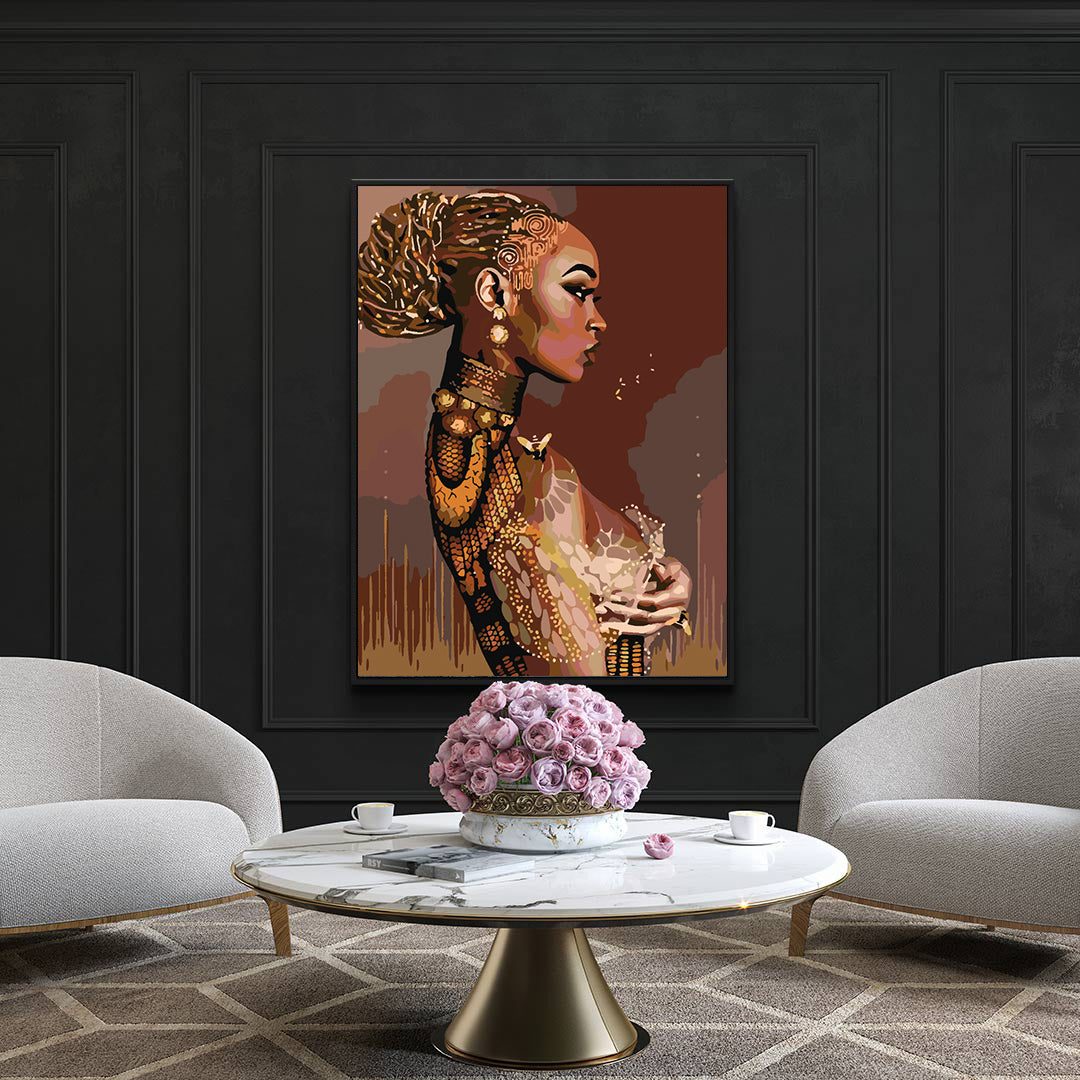 Malen nach Zahlen - Mädchenporträt 4108