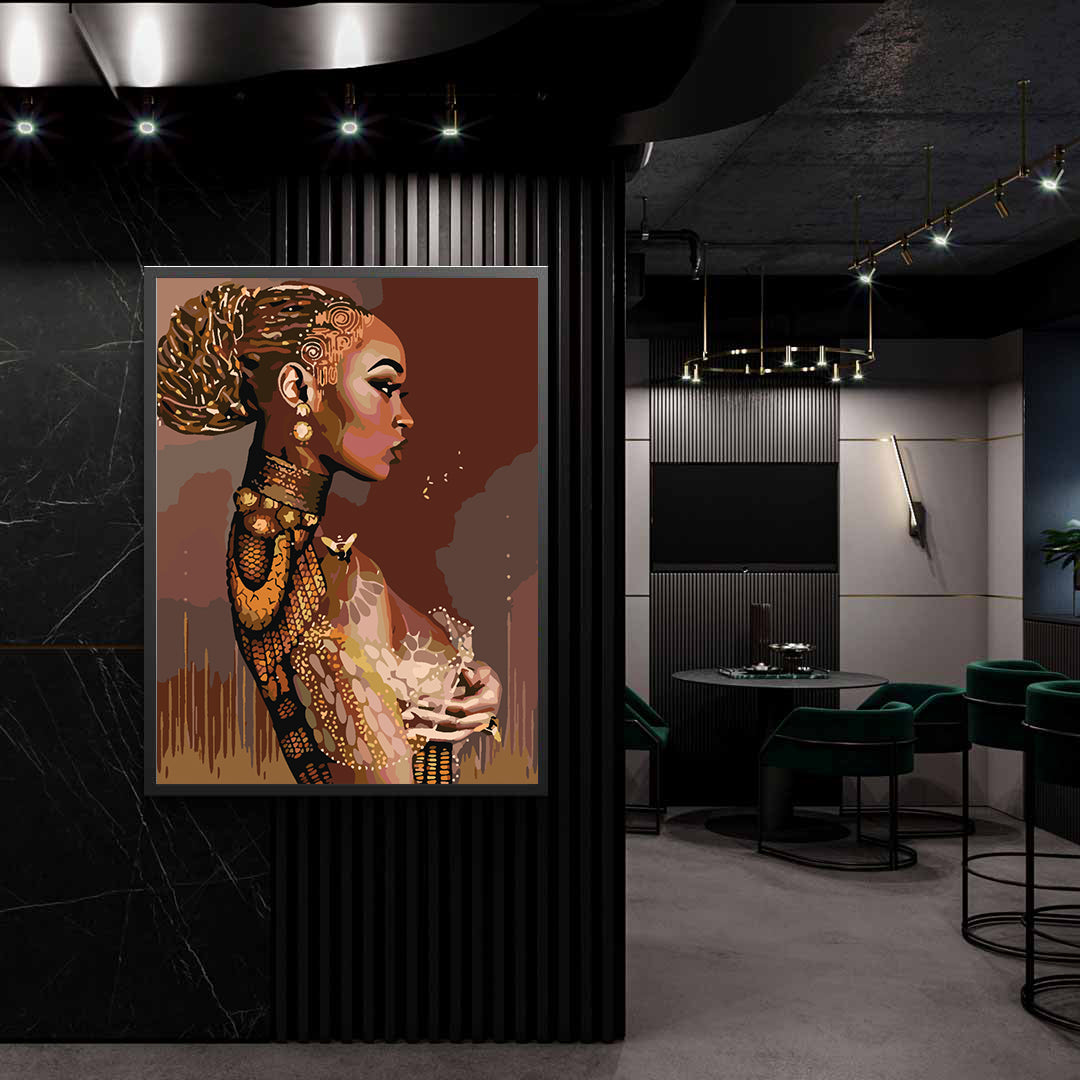 Malen nach Zahlen - Mädchenporträt 4108