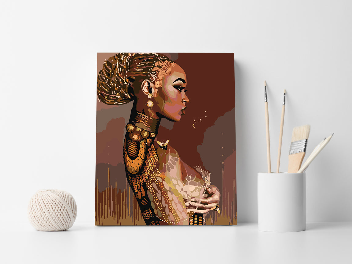 Malen nach Zahlen - Mädchenporträt 4108