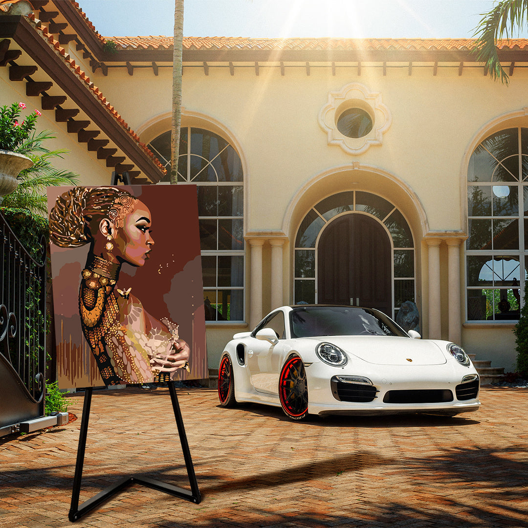 Malen nach Zahlen - Mädchenporträt 4108