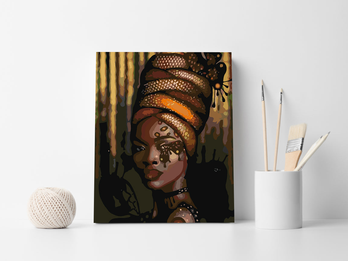 Malen nach Zahlen - Mädchenporträt 4113