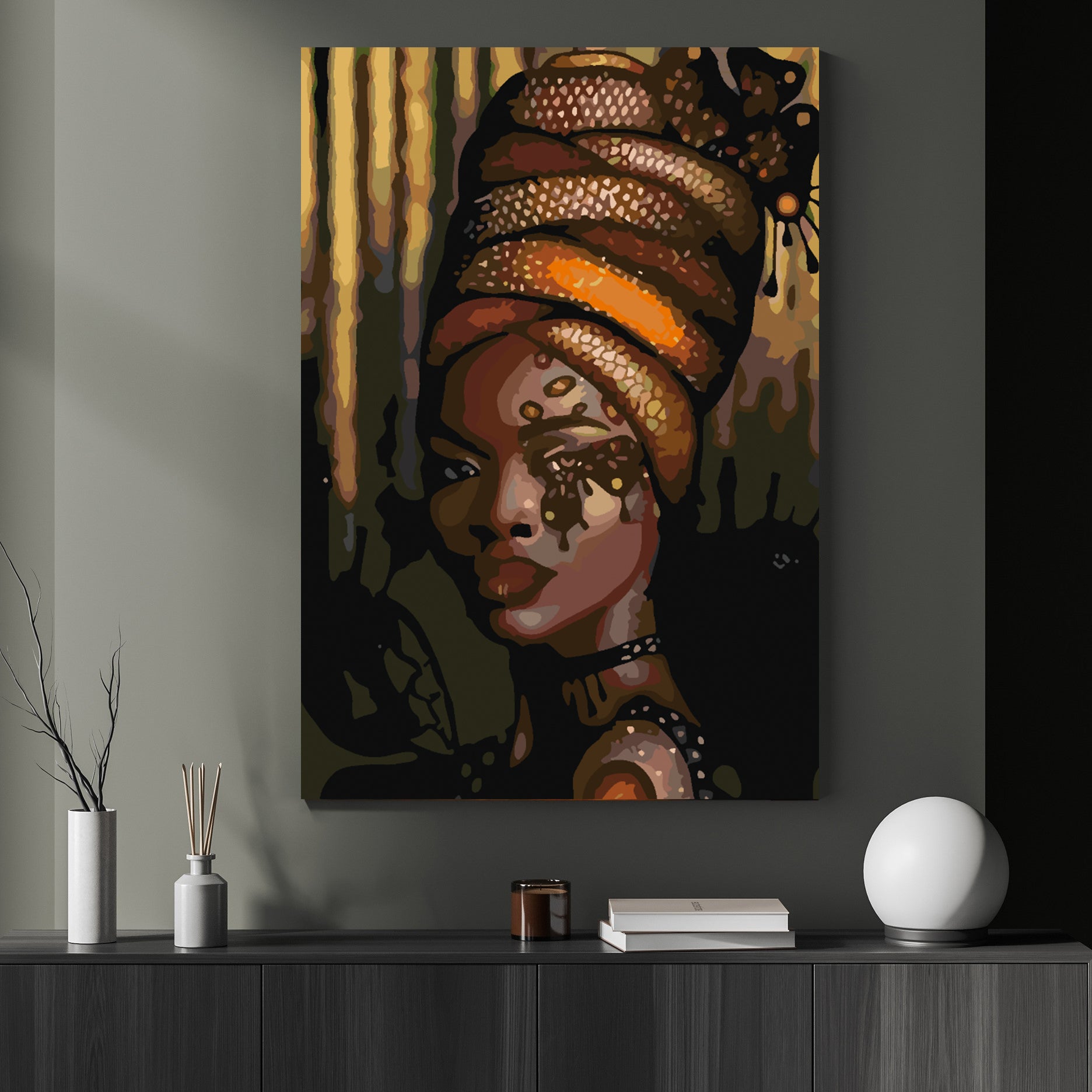 Malen nach Zahlen - Mädchenporträt 4113