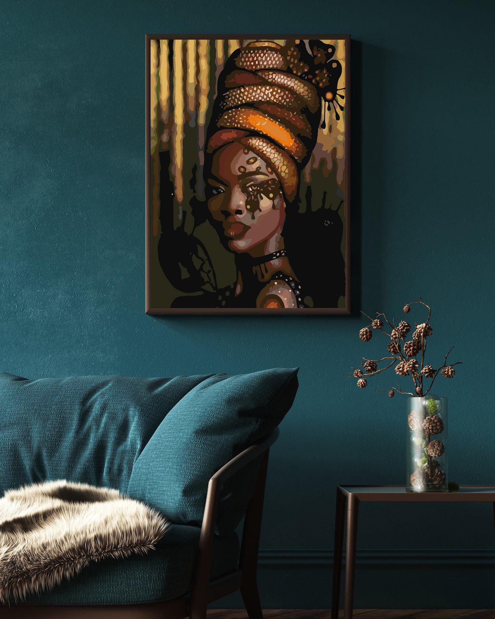 Malen nach Zahlen - Mädchenporträt 4113