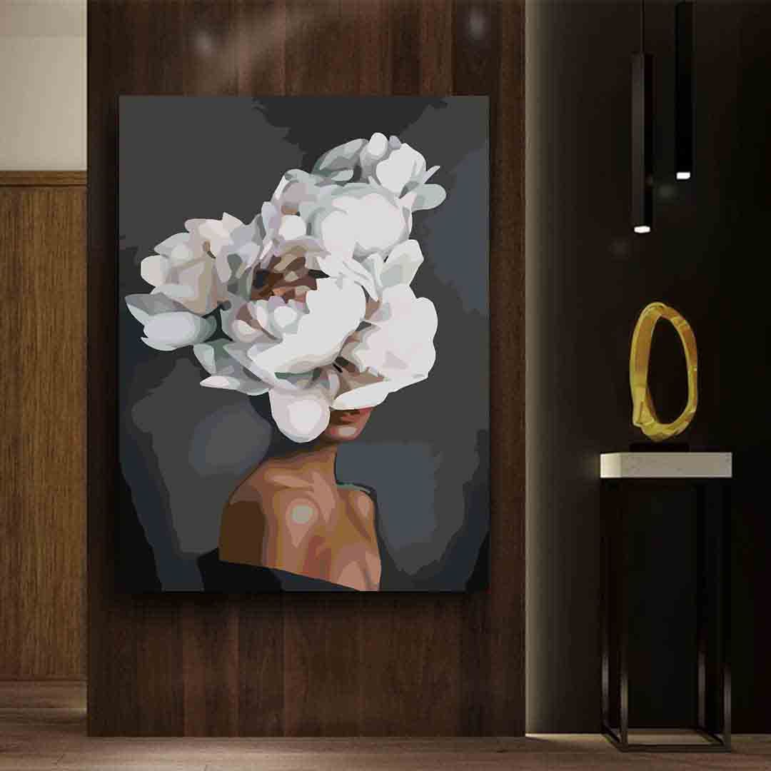 Peinture par numéros - Tête florale 4114