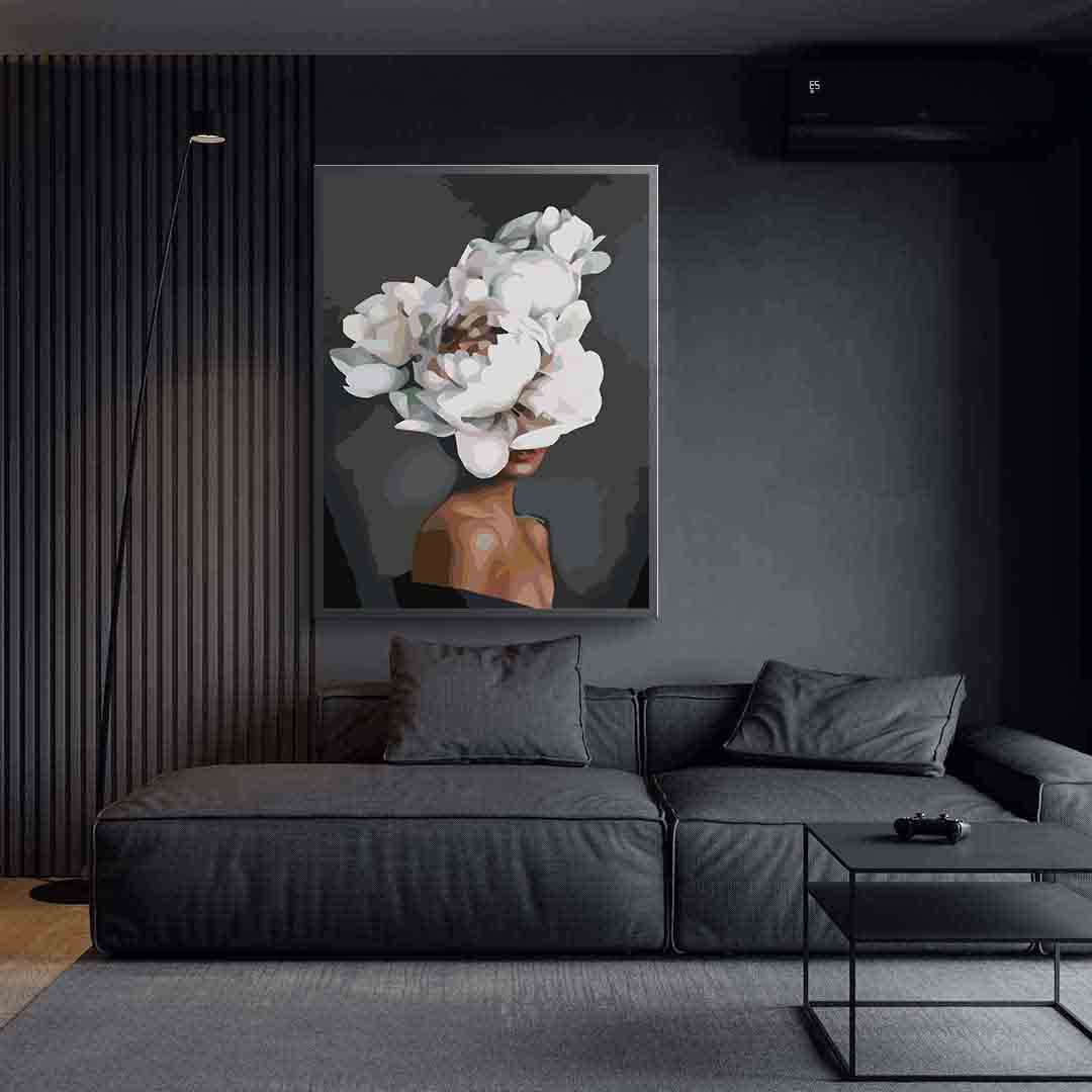 Peinture par numéros - Tête florale 4114