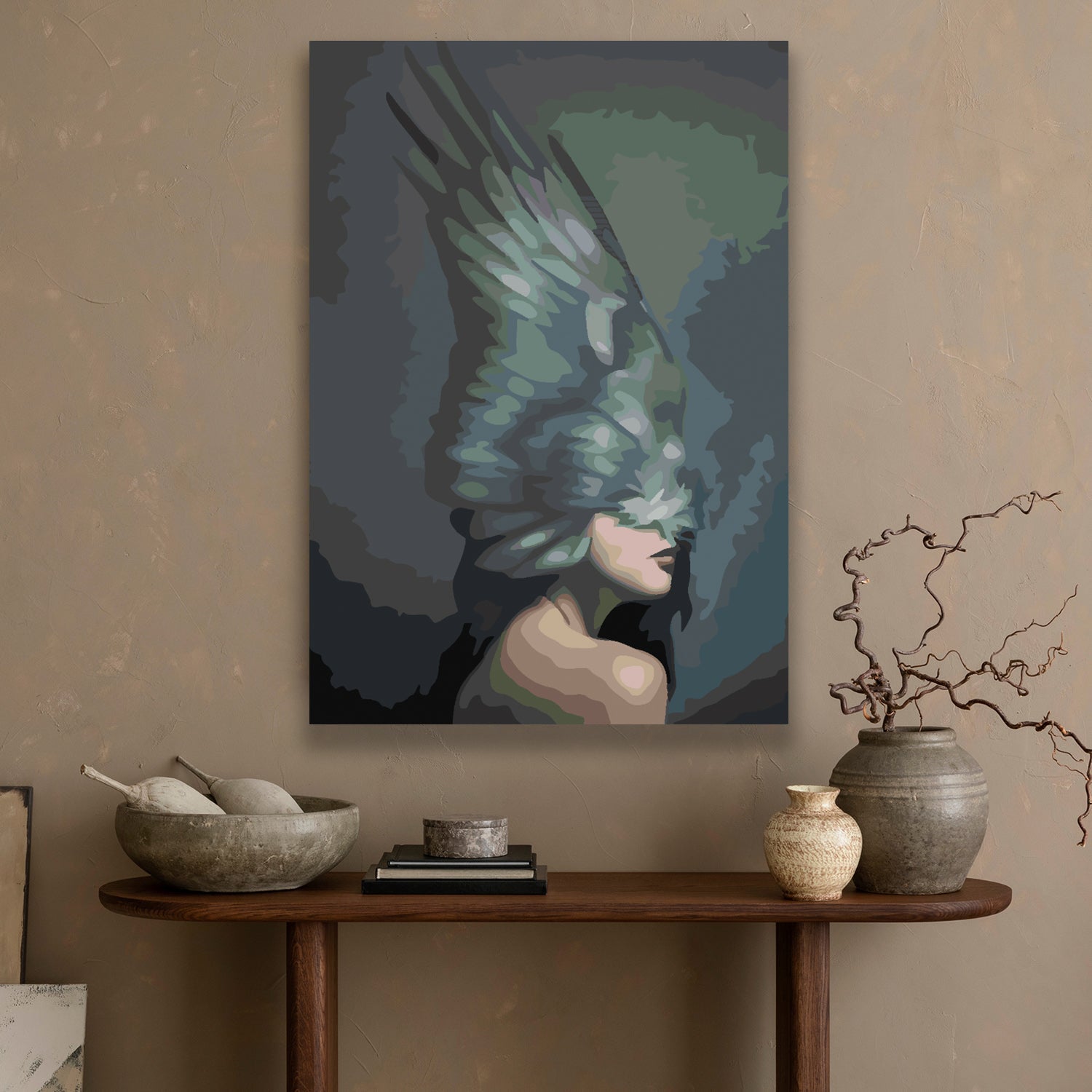 Peinture par numéros - Fille avec des ailes 4121