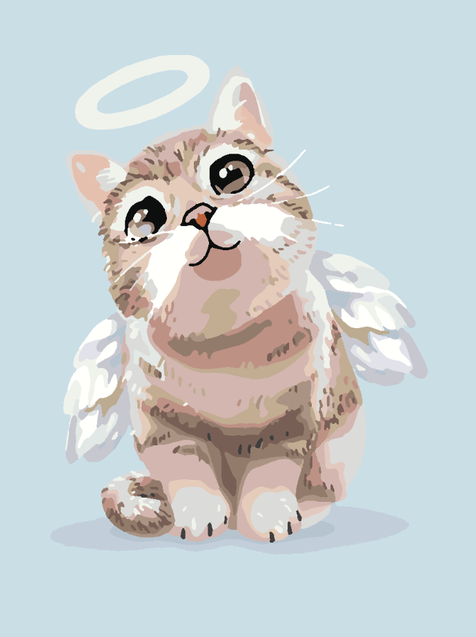 Malen nach Zahlen - Kätzchen für Kinder 4125