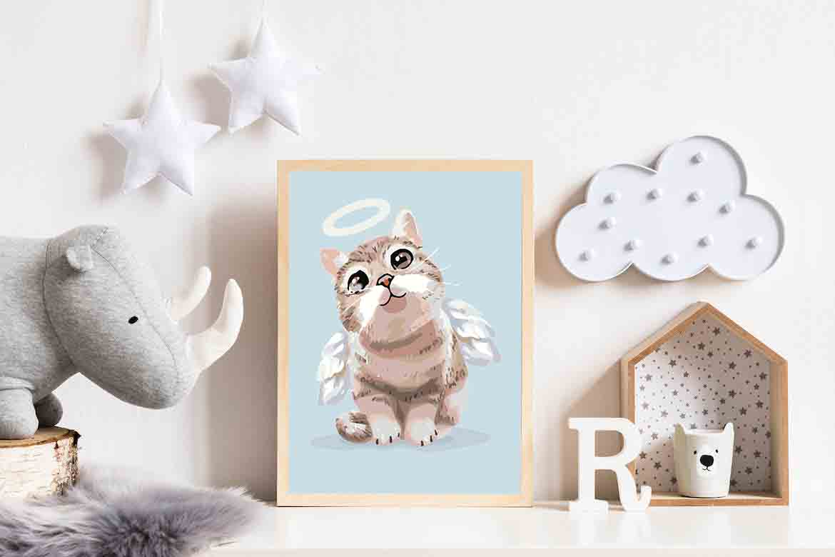 Malen nach Zahlen - Kätzchen für Kinder 4125