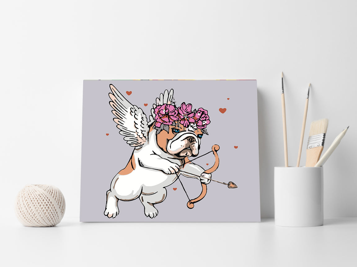 Malen nach Zahlen - Amor der Hund 4128