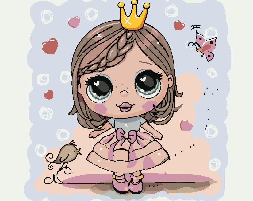 Malen nach Zahlen - Kleine Prinzessin 4130