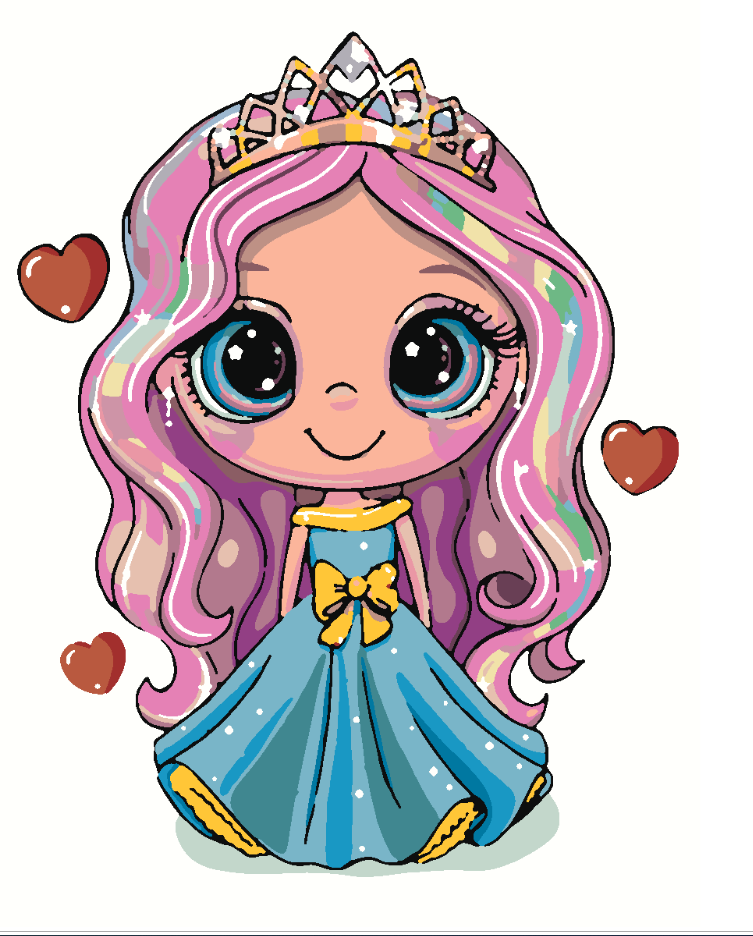Malen nach Zahlen - Kleine Prinzessin 4133