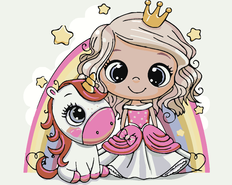 Malen nach Zahlen - Kleine Prinzessin 4134