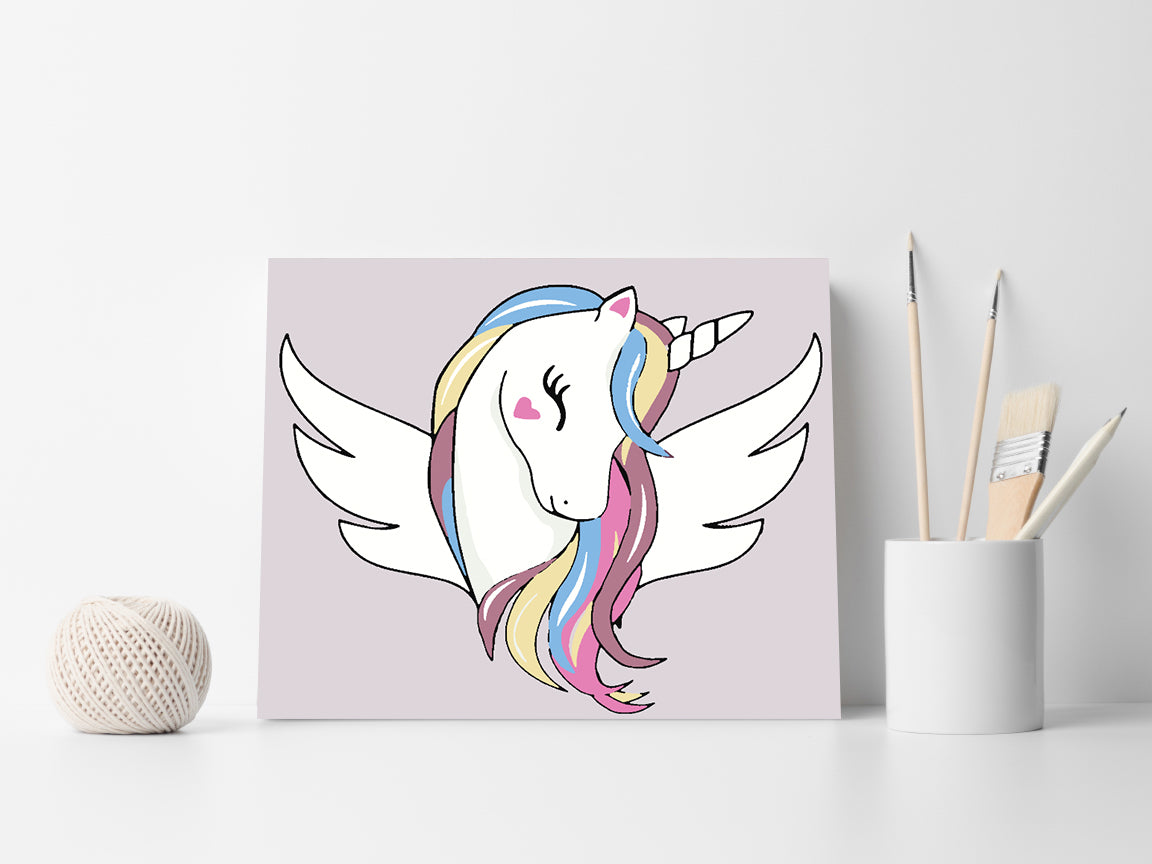 Malen nach Zahlen - Einhorn für Kinder 4136