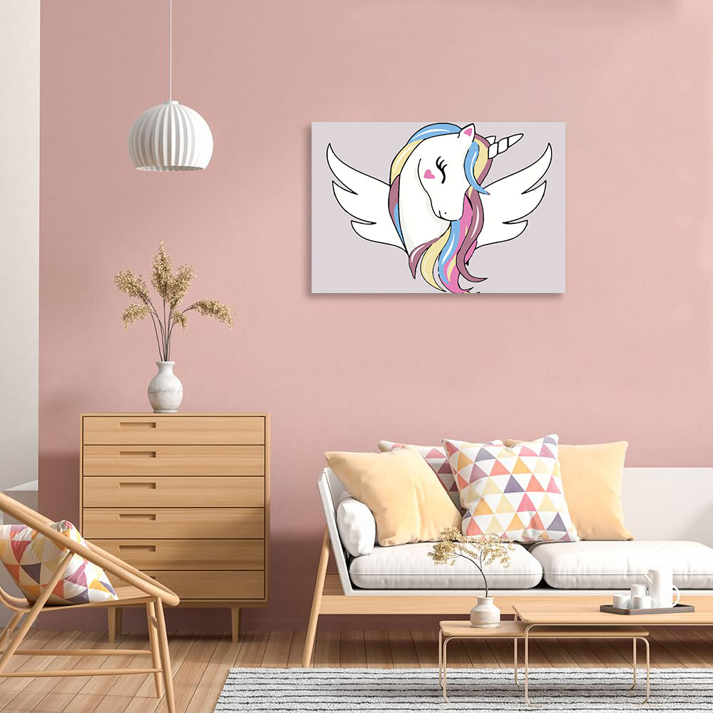 Malen nach Zahlen - Einhorn für Kinder 4136