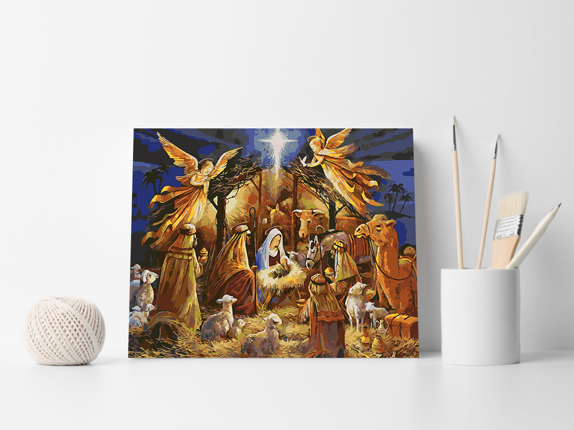 Malen nach Zahlen - Die Geburt Jesu Christi 4139