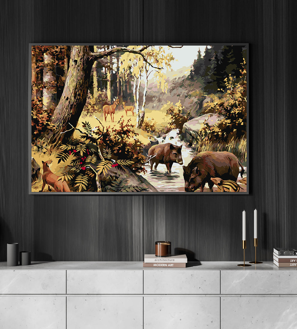 Malen nach Zahlen - Waldtiere 4150