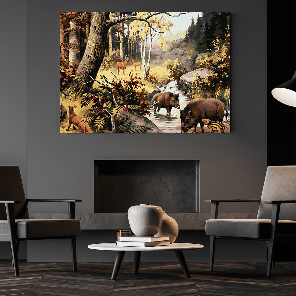 Malen nach Zahlen - Waldtiere 4150