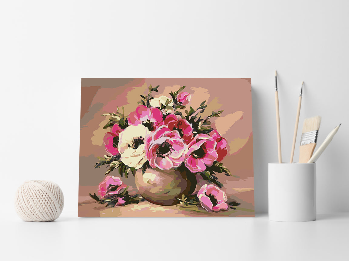 Malen nach Zahlen - Blumen in einer Vase 4152