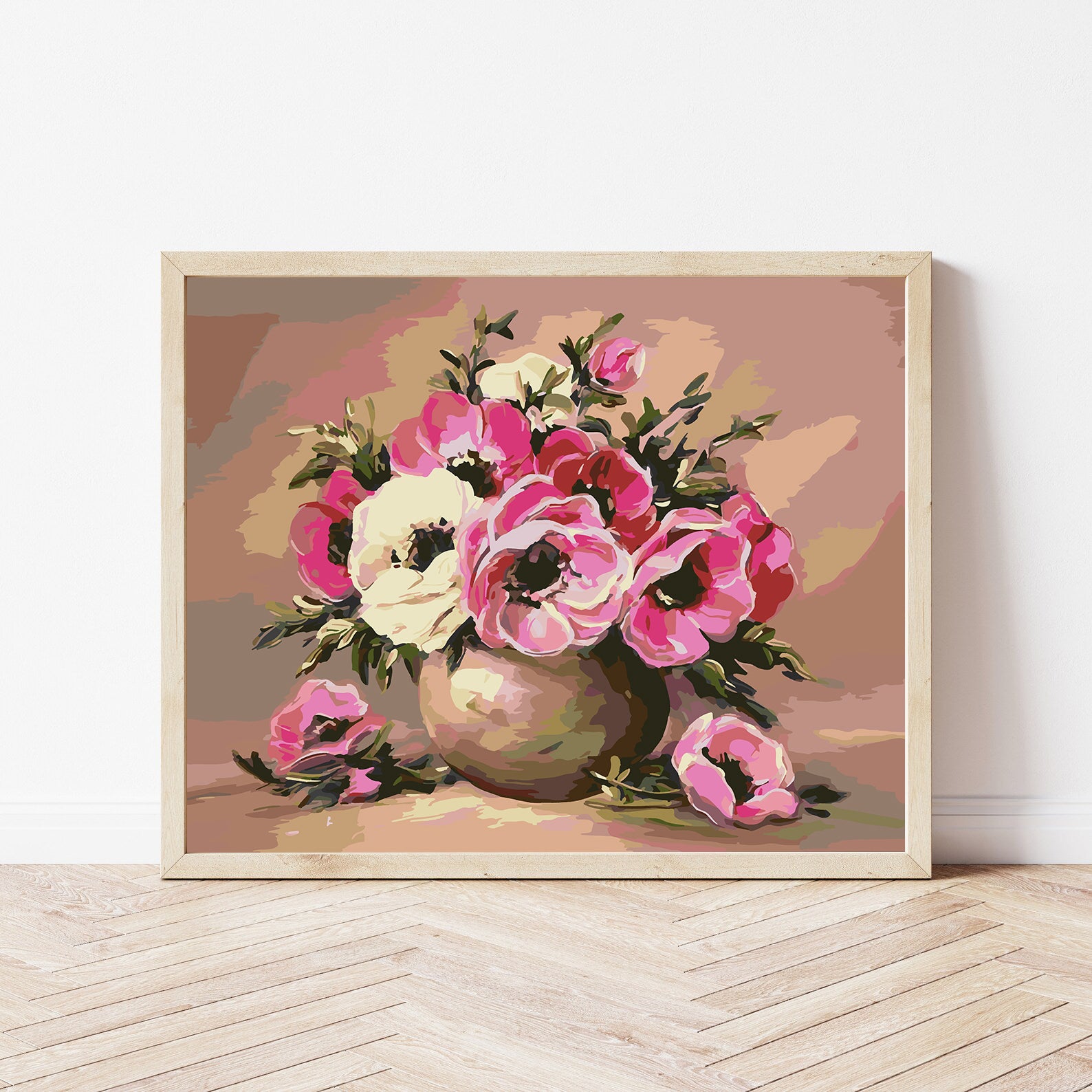 Malen nach Zahlen - Blumen in einer Vase 4152