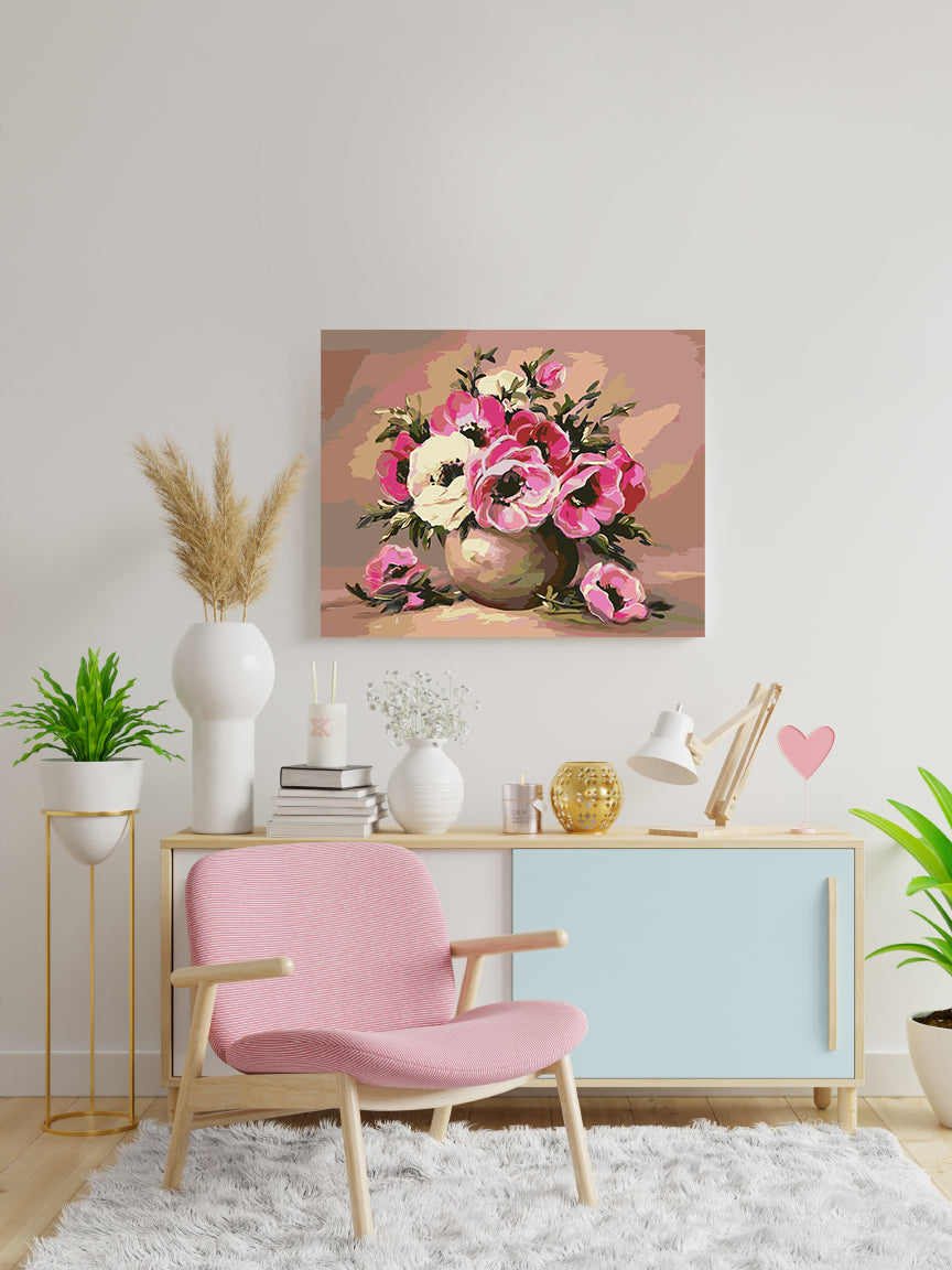 Malen nach Zahlen - Blumen in einer Vase 4152