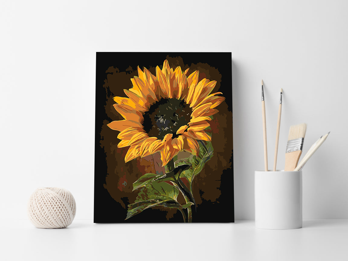 Malen nach Zahlen - Sonnenblume 4154