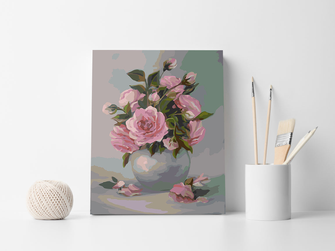 Peinture par numéros - Fleurs dans un vase 4155