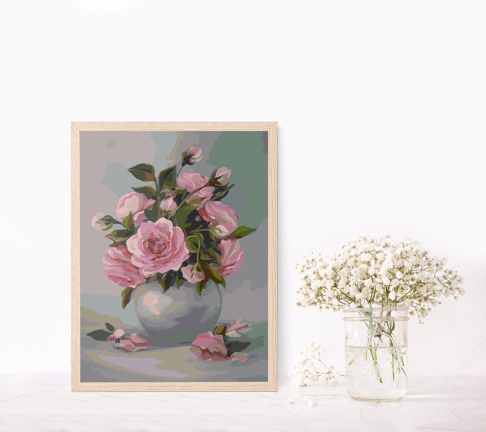 Peinture par numéros - Fleurs dans un vase 4155