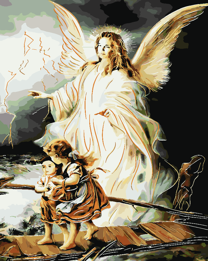 Malen nach Zahlen - Schutzengel 4161