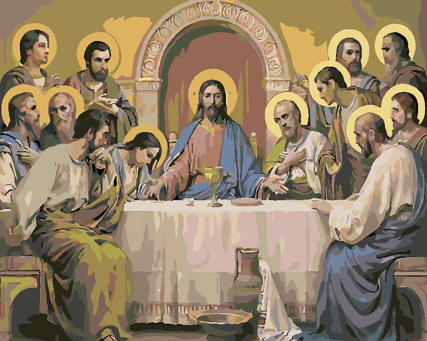 Malen nach Zahlen - Jesus Christus und seine Apostel 4162