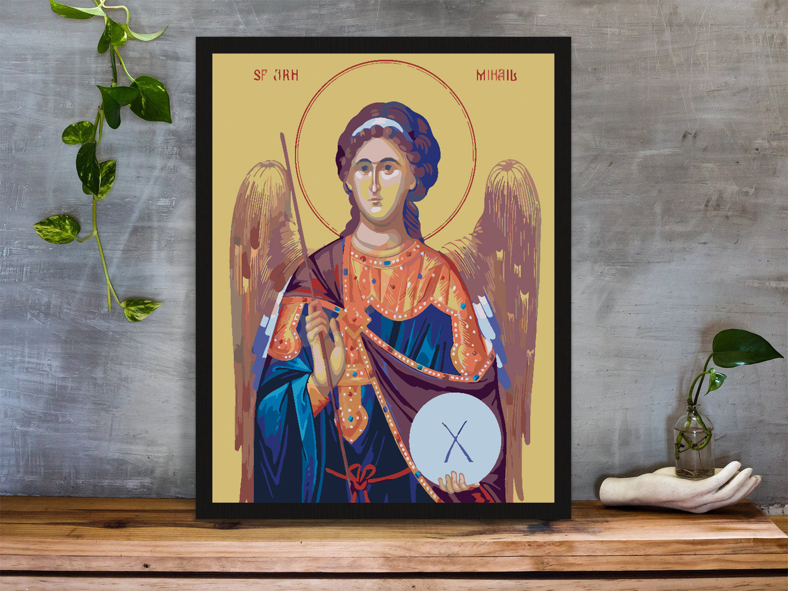 Malen nach Zahlen - Heiliger Erzengel Michael 4163