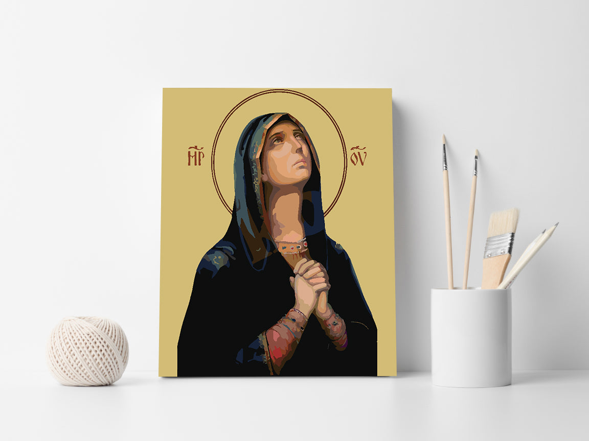 Malen nach Zahlen - Heilige Maria 4164