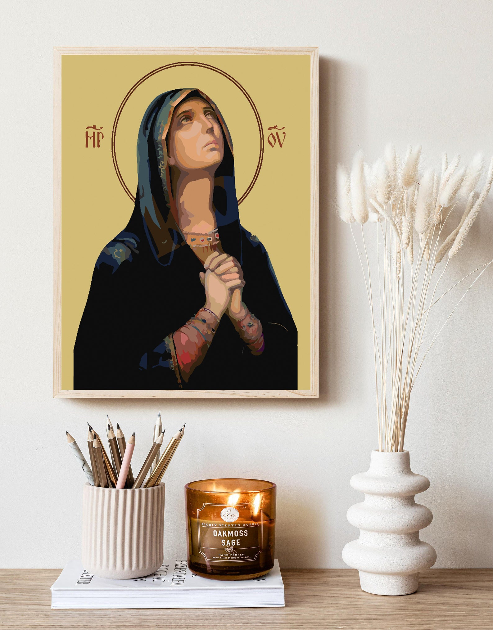 Malen nach Zahlen - Heilige Maria 4164