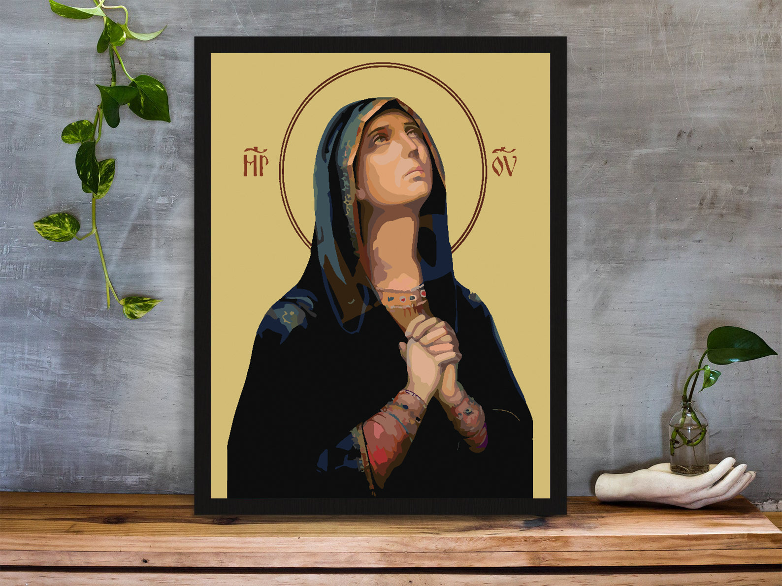 Malen nach Zahlen - Heilige Maria 4164