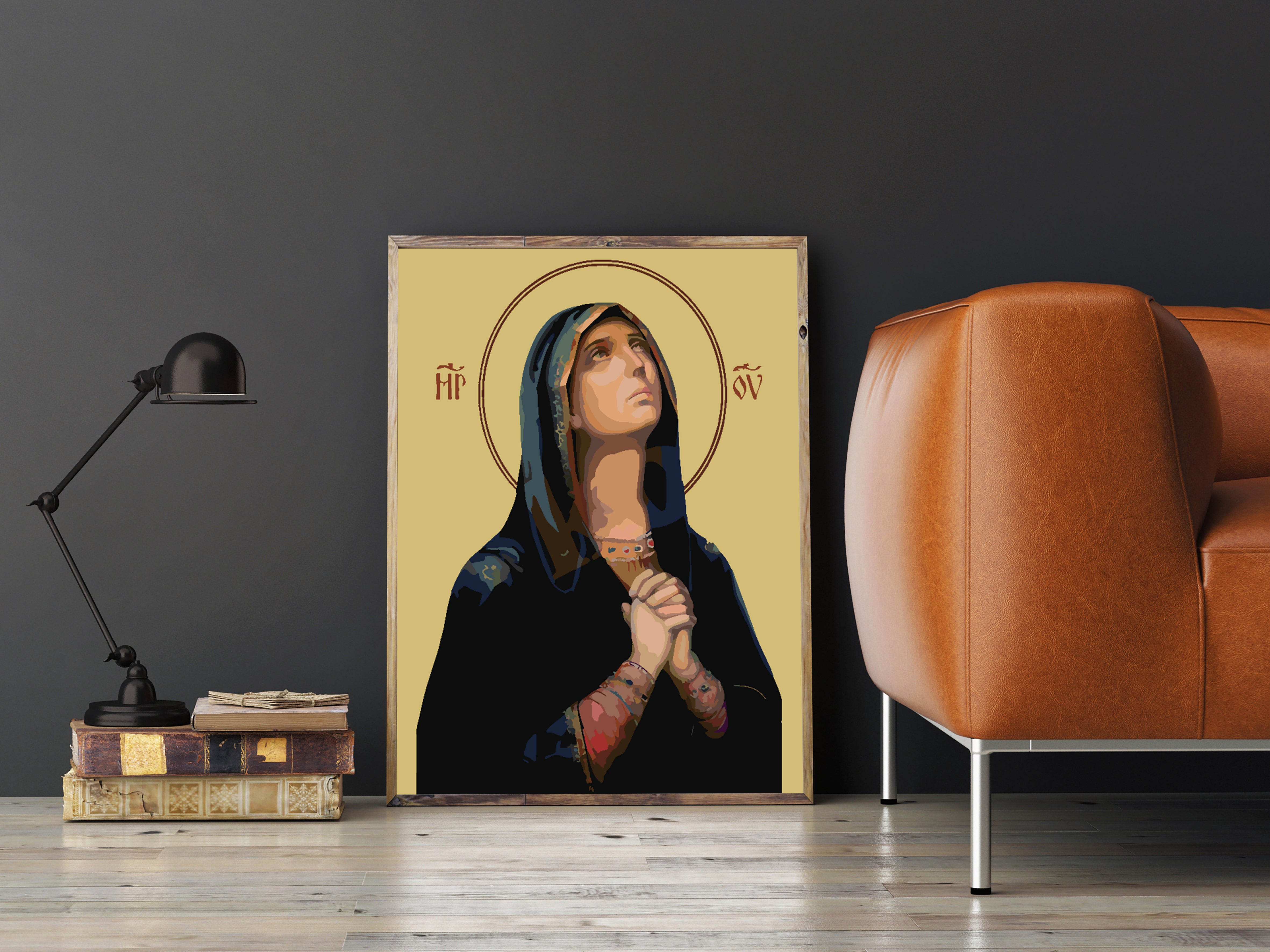 Malen nach Zahlen - Heilige Maria 4164