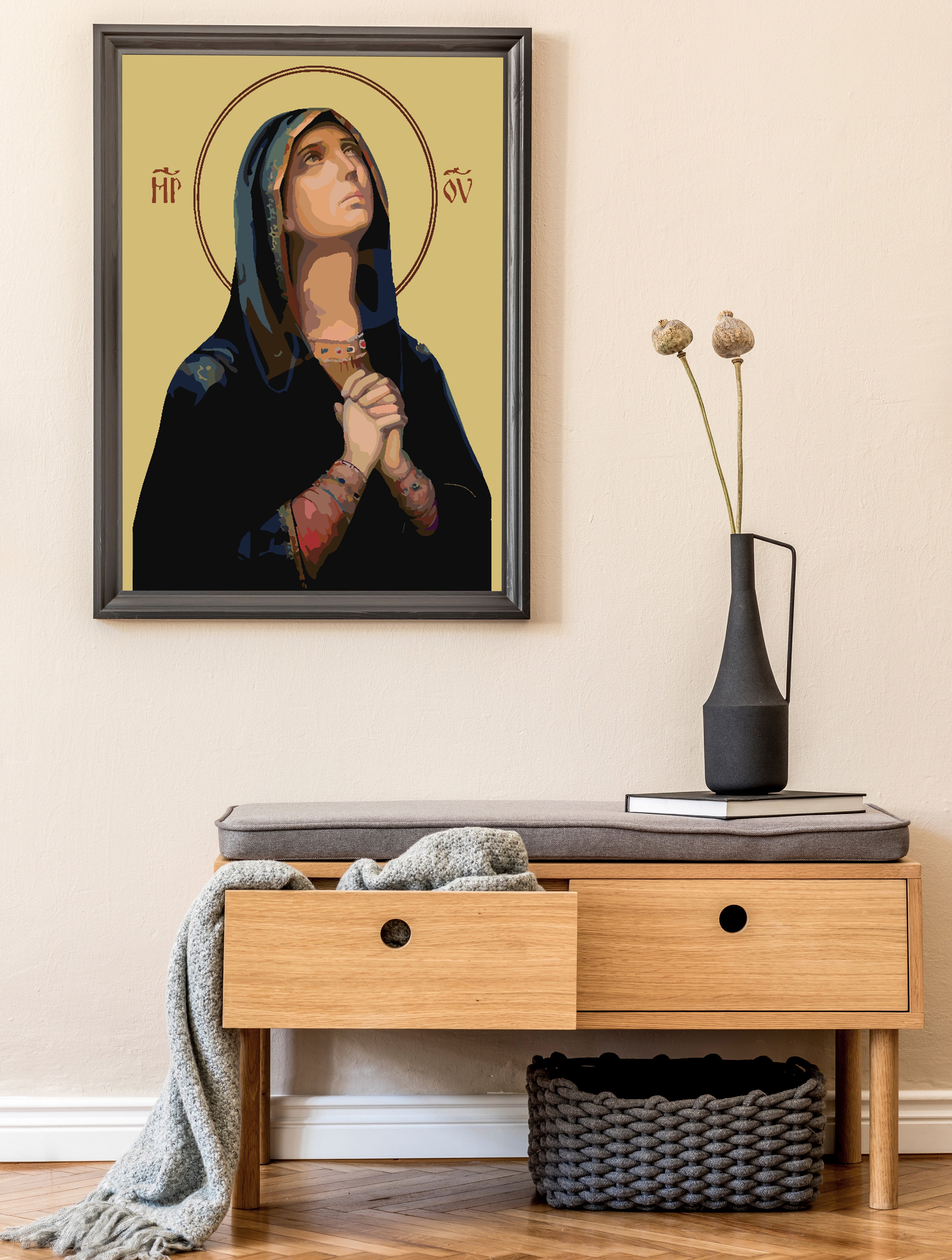 Malen nach Zahlen - Heilige Maria 4164