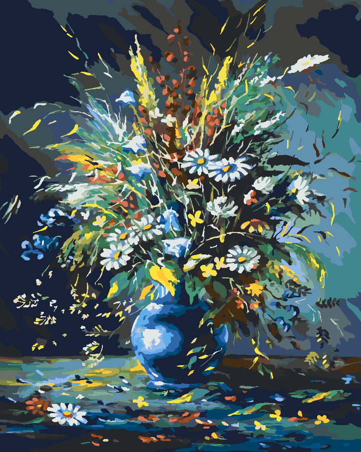 Malen nach Zahlen - Blumen 4167