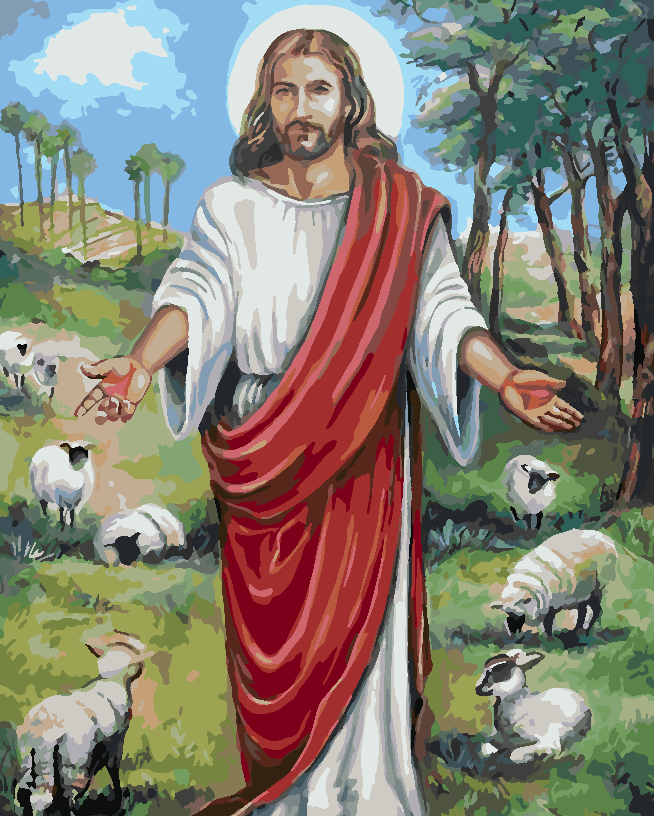 Malen nach Zahlen - Jesus Christus 4170