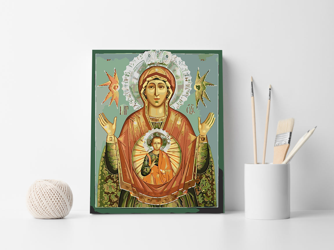 Malen nach Zahlen - Mutter Gottes 4172