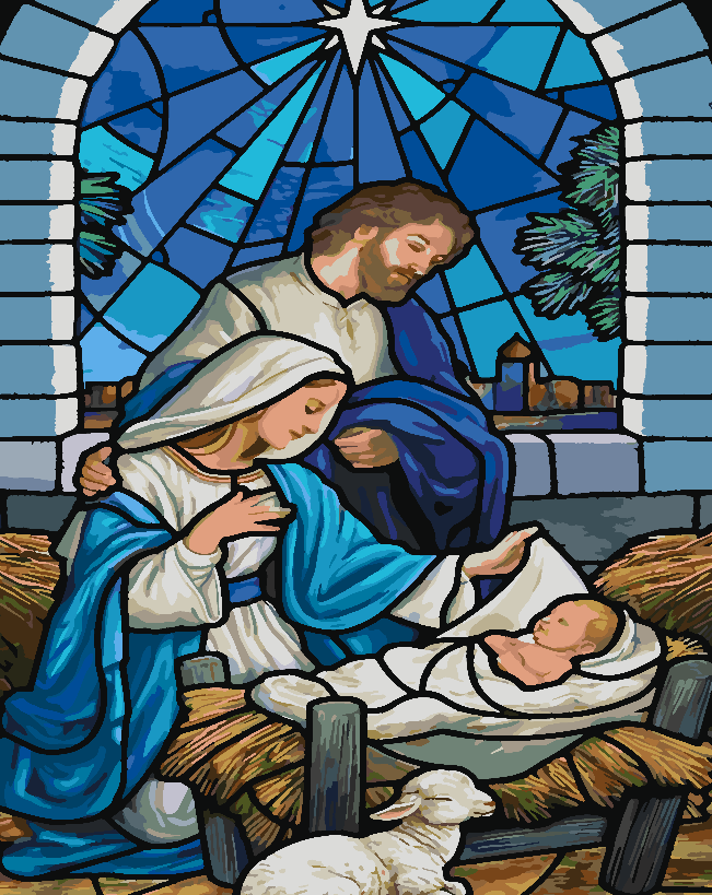 Malen nach Zahlen - Krippe 4176