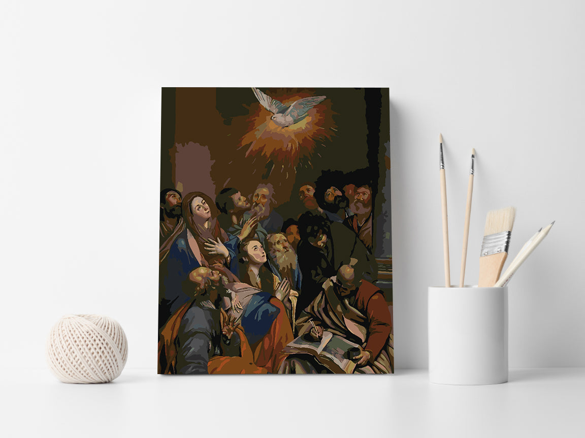 Malen nach Zahlen - Herabkunft des Heiligen Geistes 4177