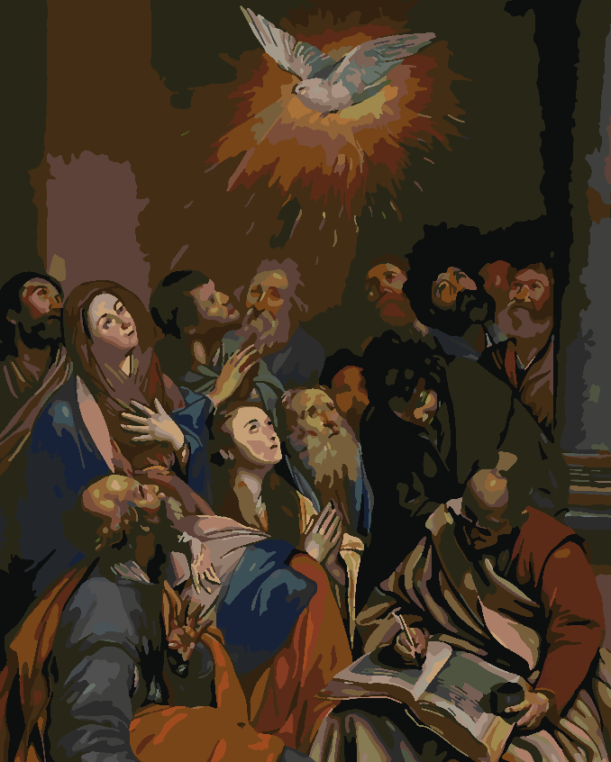 Malen nach Zahlen - Herabkunft des Heiligen Geistes 4177