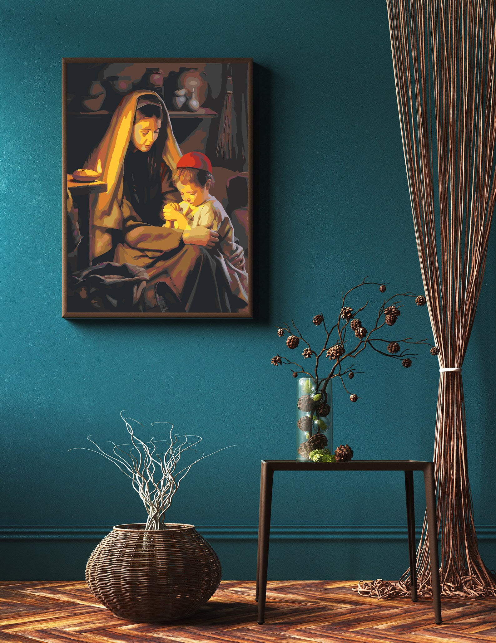 Malen nach Zahlen - Mutter mit Kind 4179