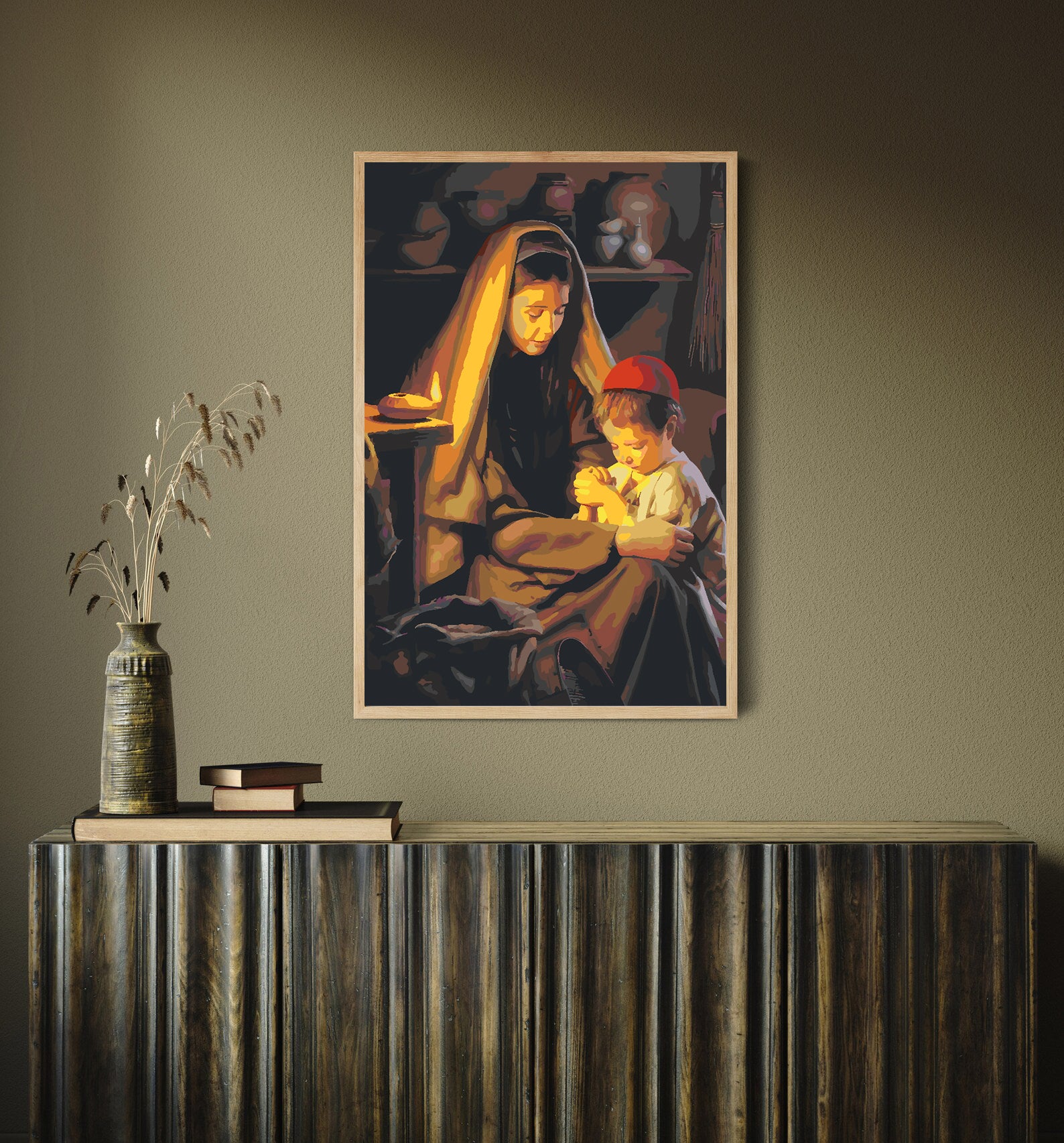 Malen nach Zahlen - Mutter mit Kind 4179