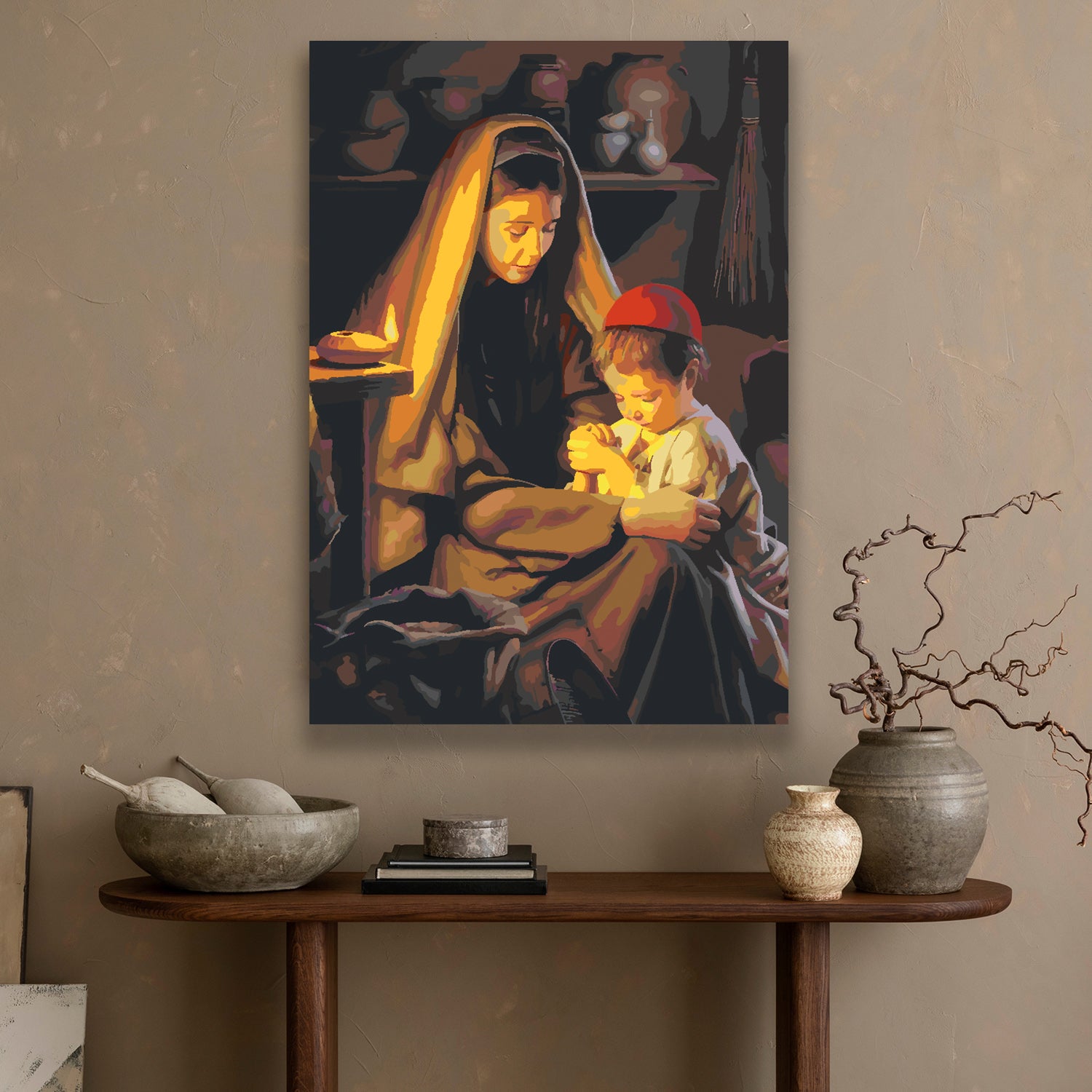 Malen nach Zahlen - Mutter mit Kind 4179