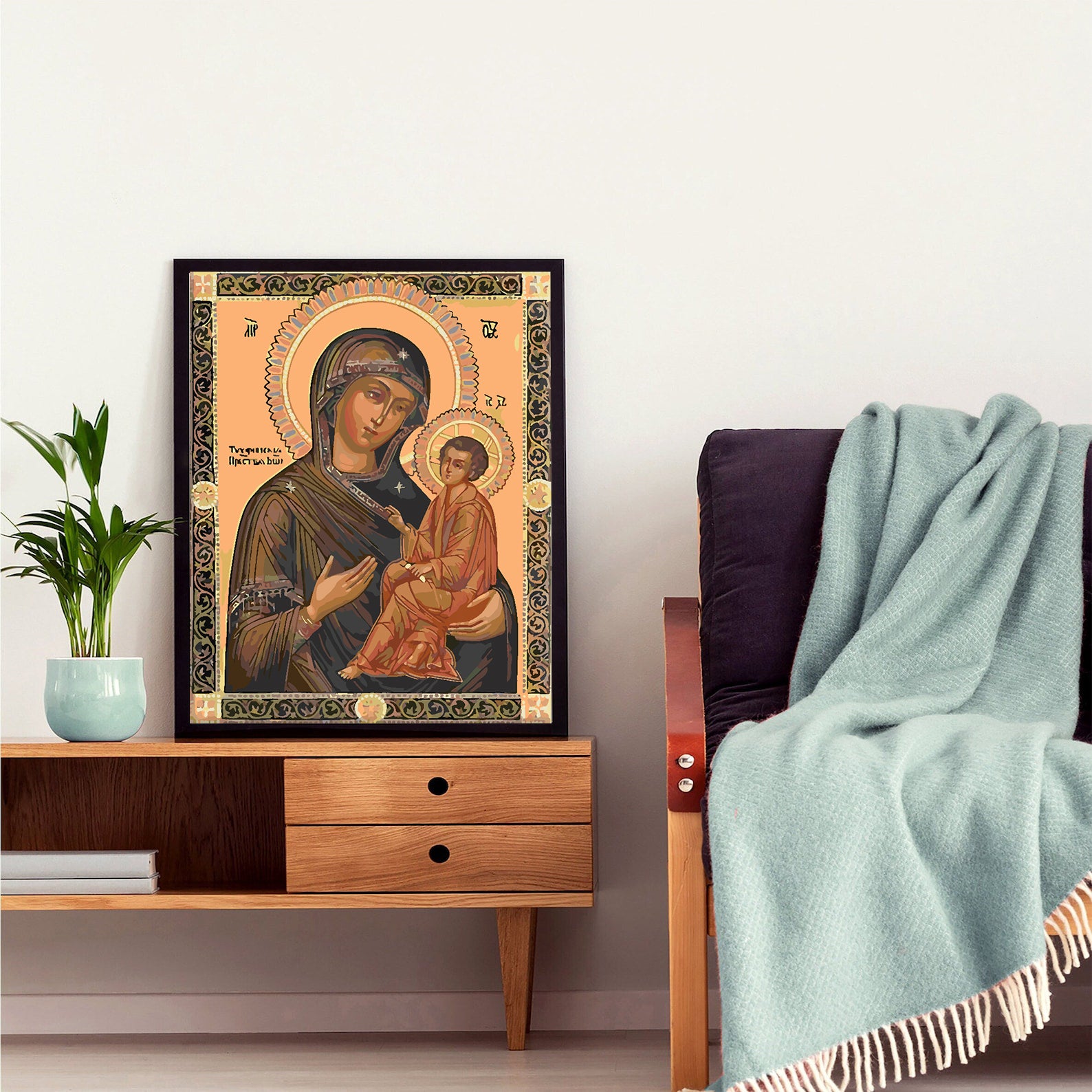 Malen nach Zahlen - Heilige Maria mit Kind 4180